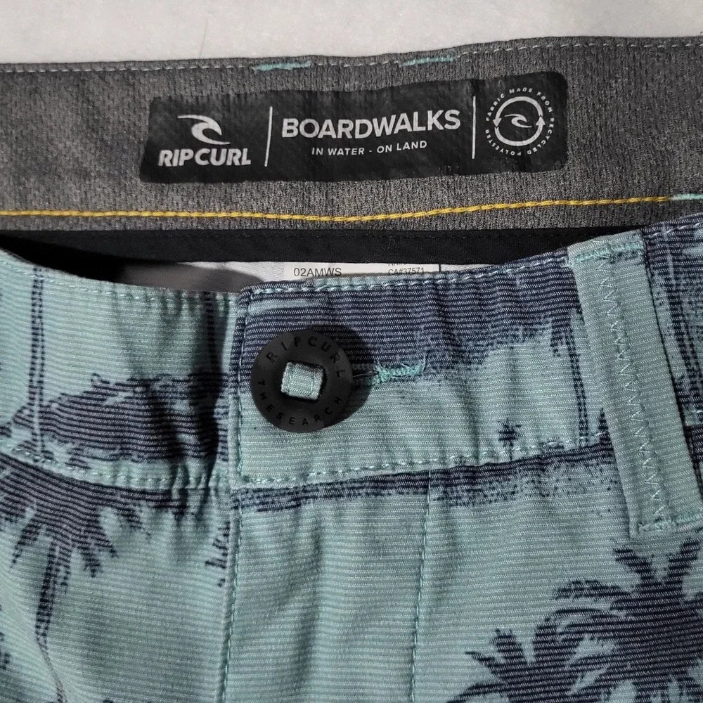 Rip Curl Mirage Boardwalks Board Shorts Mens 34 Hybrid Blue Tropical Beach - Picture 2 of 9